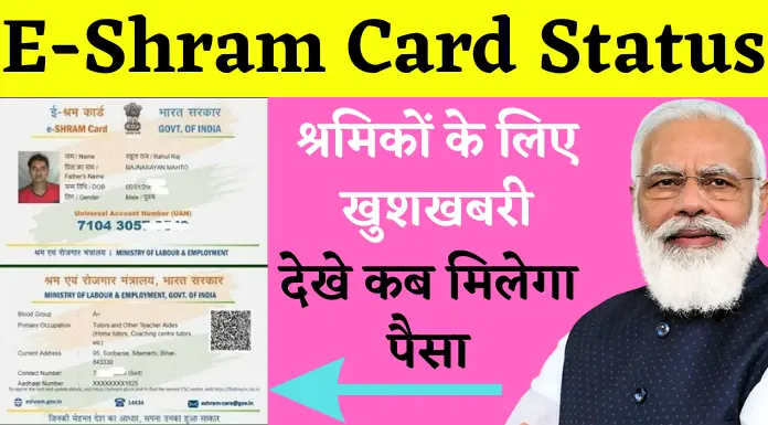 e shram card status