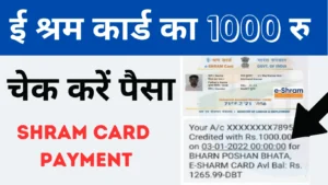 E Shram Card Payment