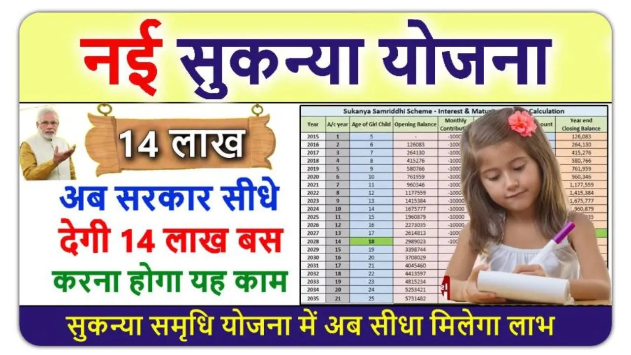 New Sukanya Yojna 14 Lakh