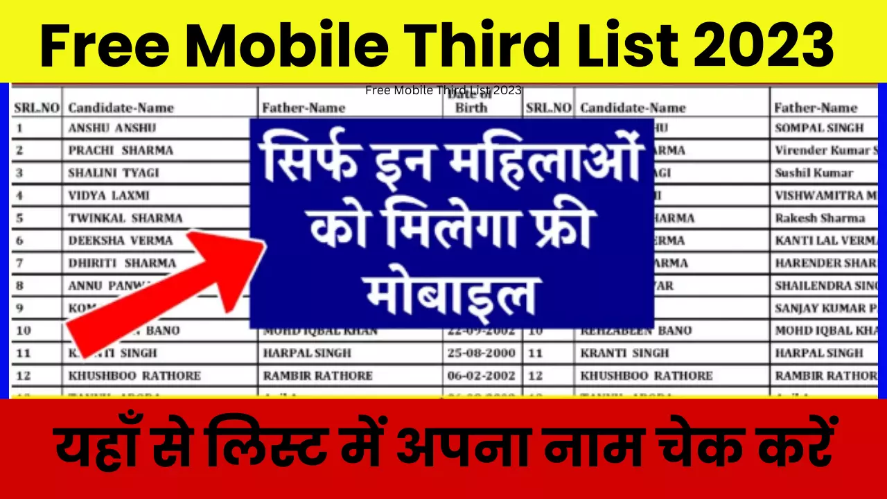 Free Mobile Third List 2023