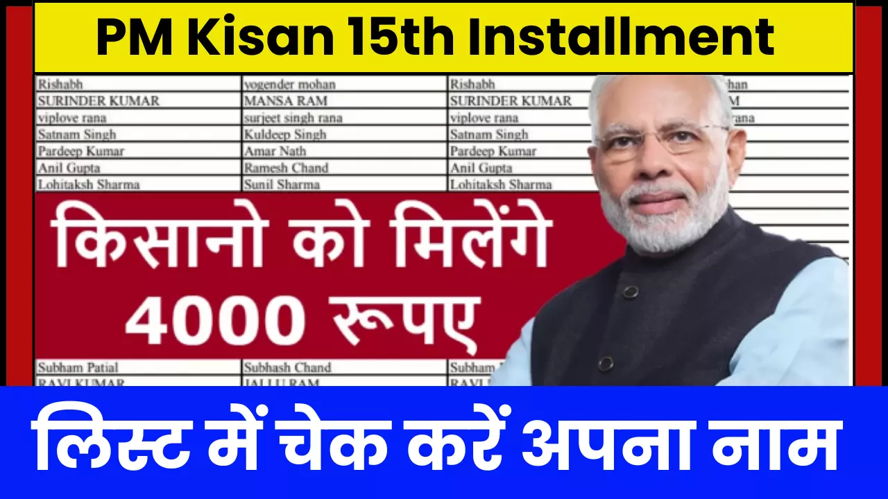 PM Kisan 15th Installment Date