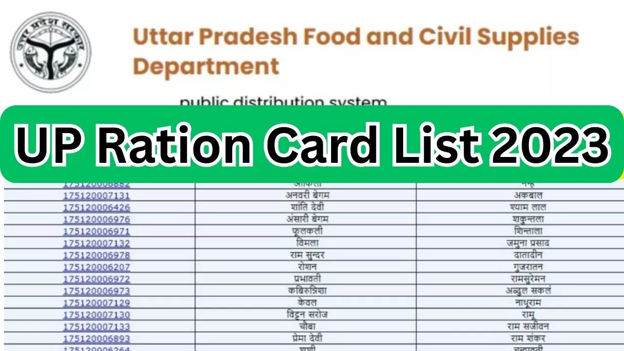 UP Ration Card List 2023