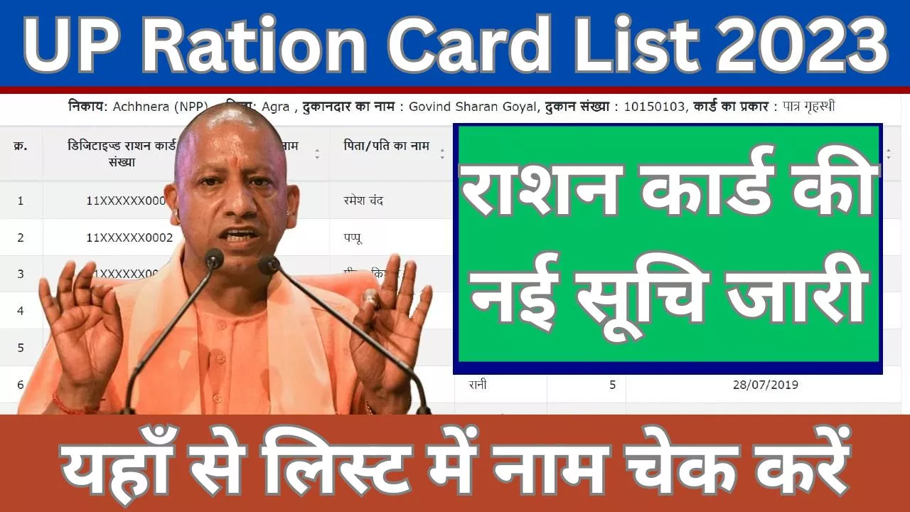 UP Ration Card List 2023