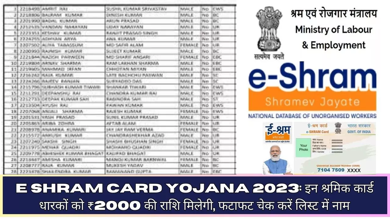 E Shram Card Yojana 2023