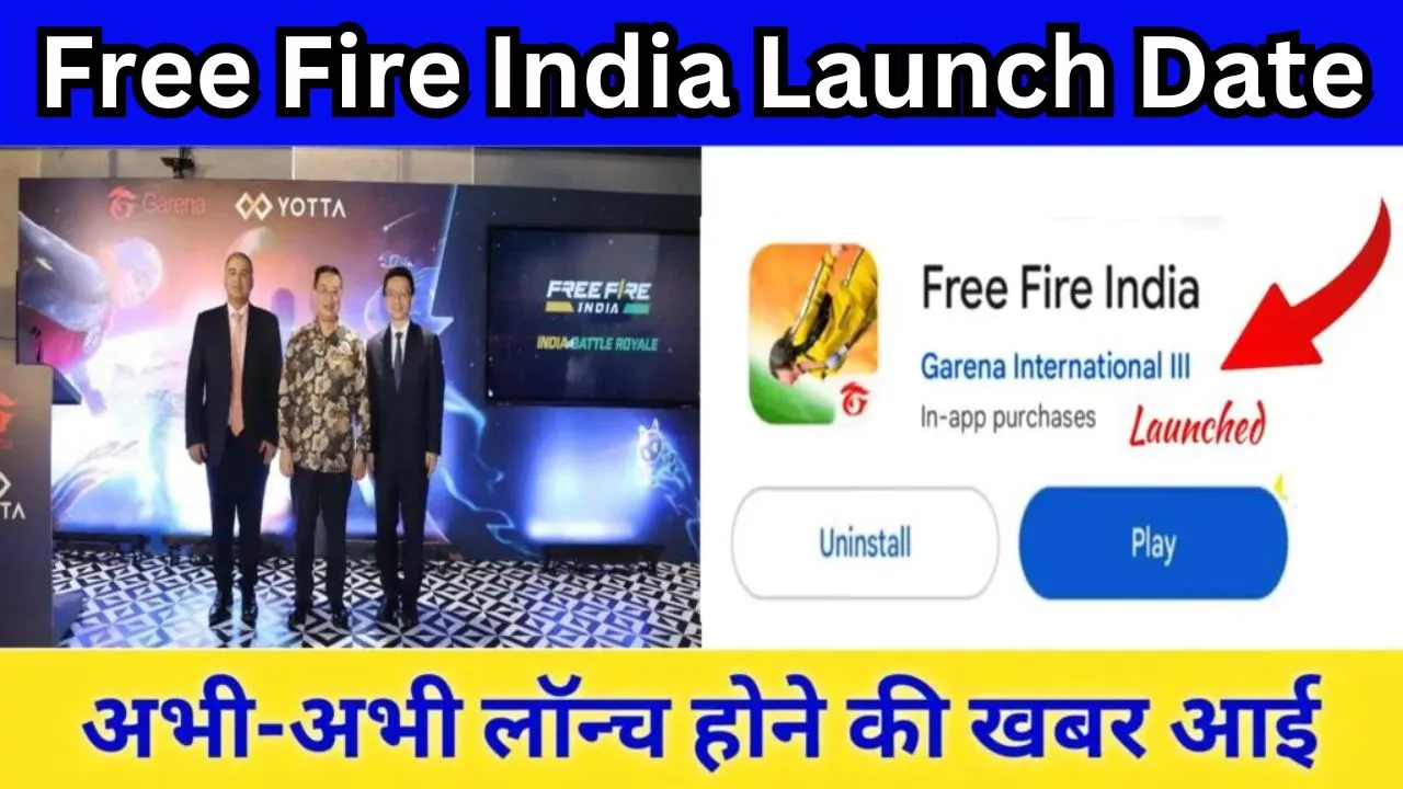 Free Fire India Launch Date New Update Today