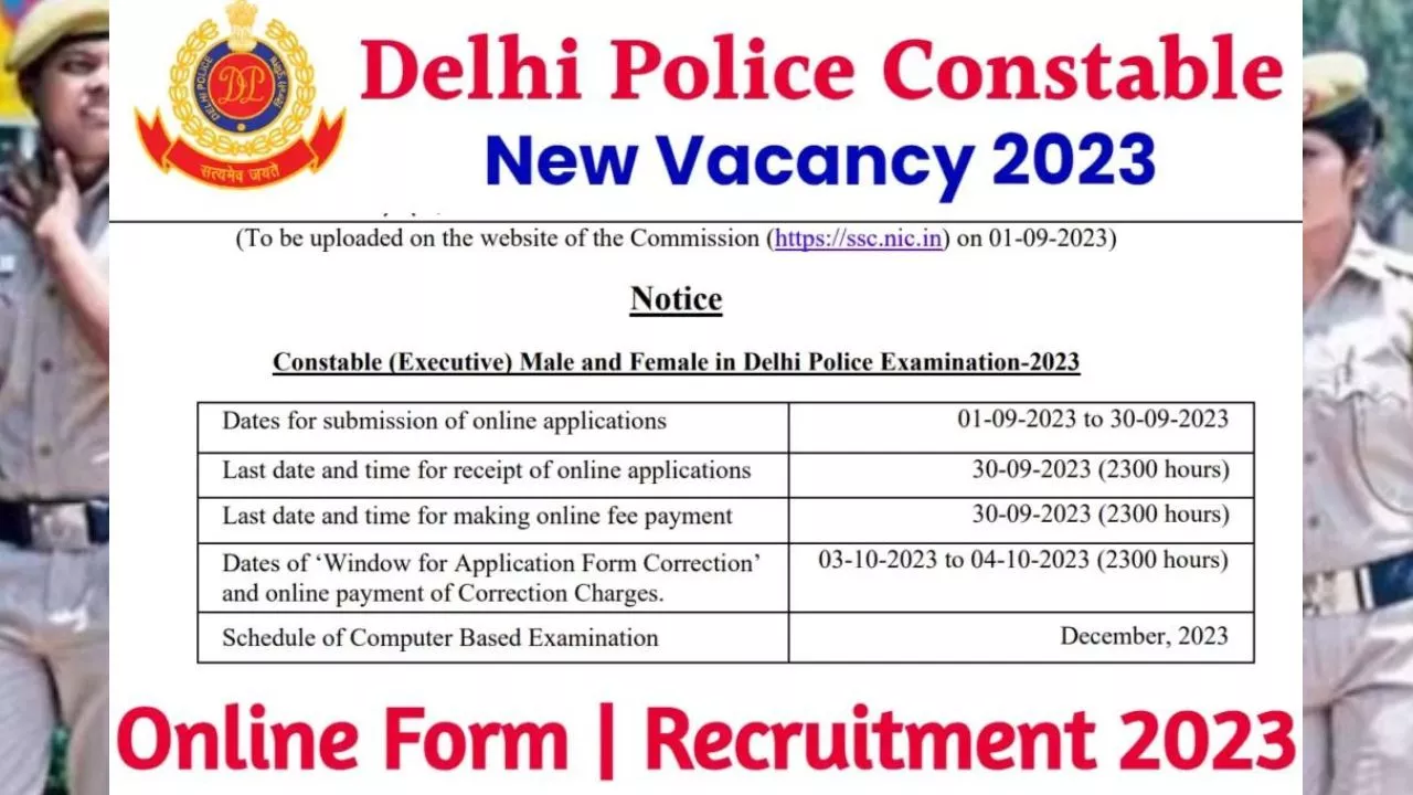 SSC Delhi Police Constable bharti